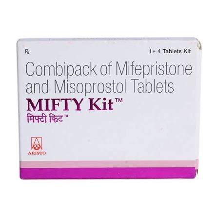Abortion pills (MTP kit) — Mifepristone & Misoprostol combi-pack